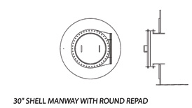 30shell Manway Round Repad
